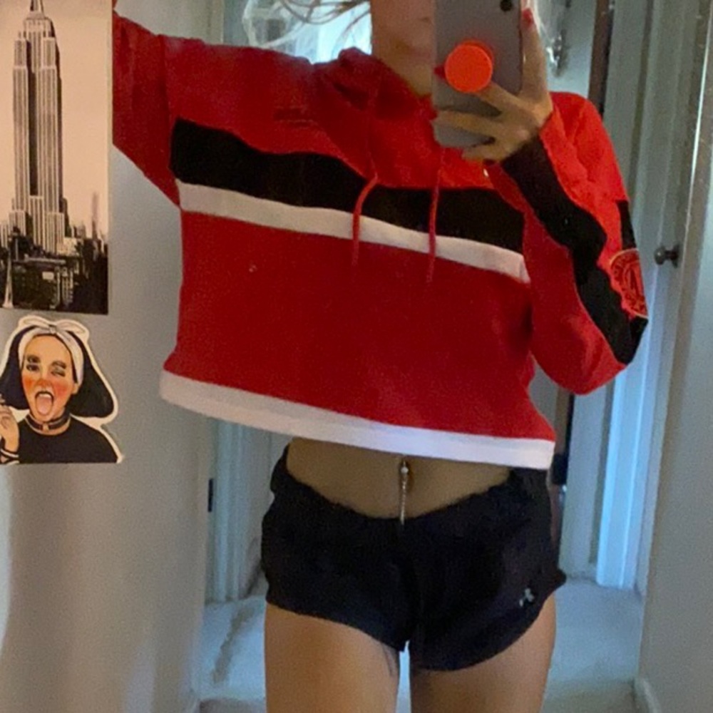 Young and Reckless cropped sweatshirt